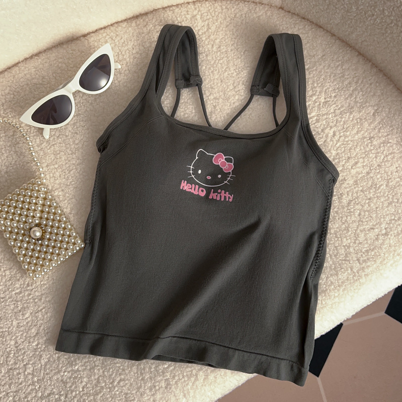 Summer Clothing Y2K - Anime Hello Kitty Mode Damenbekleidung Y2K