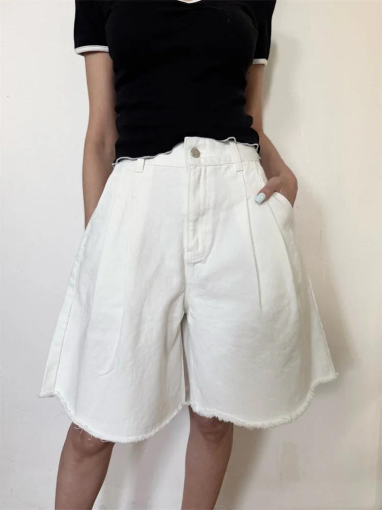 Summer Clothing Y2K - 2026 Y2K Mode Einfarbige Plissierte Baggy