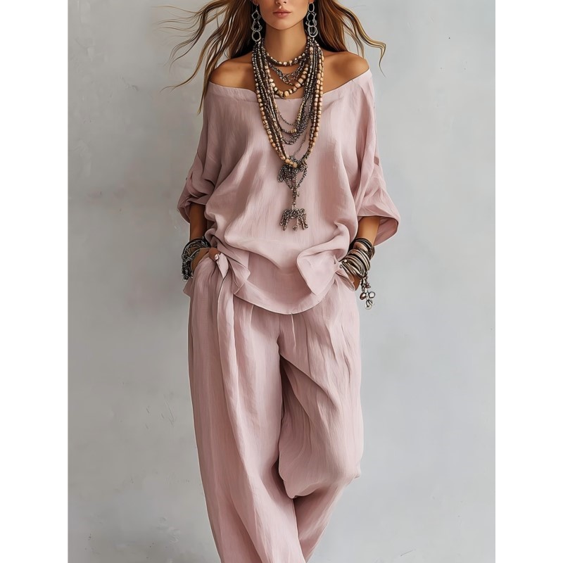 Summer Linen Clothing For Women - Sommer Neues Lässiges Zweiteiliges Leinen-Set für