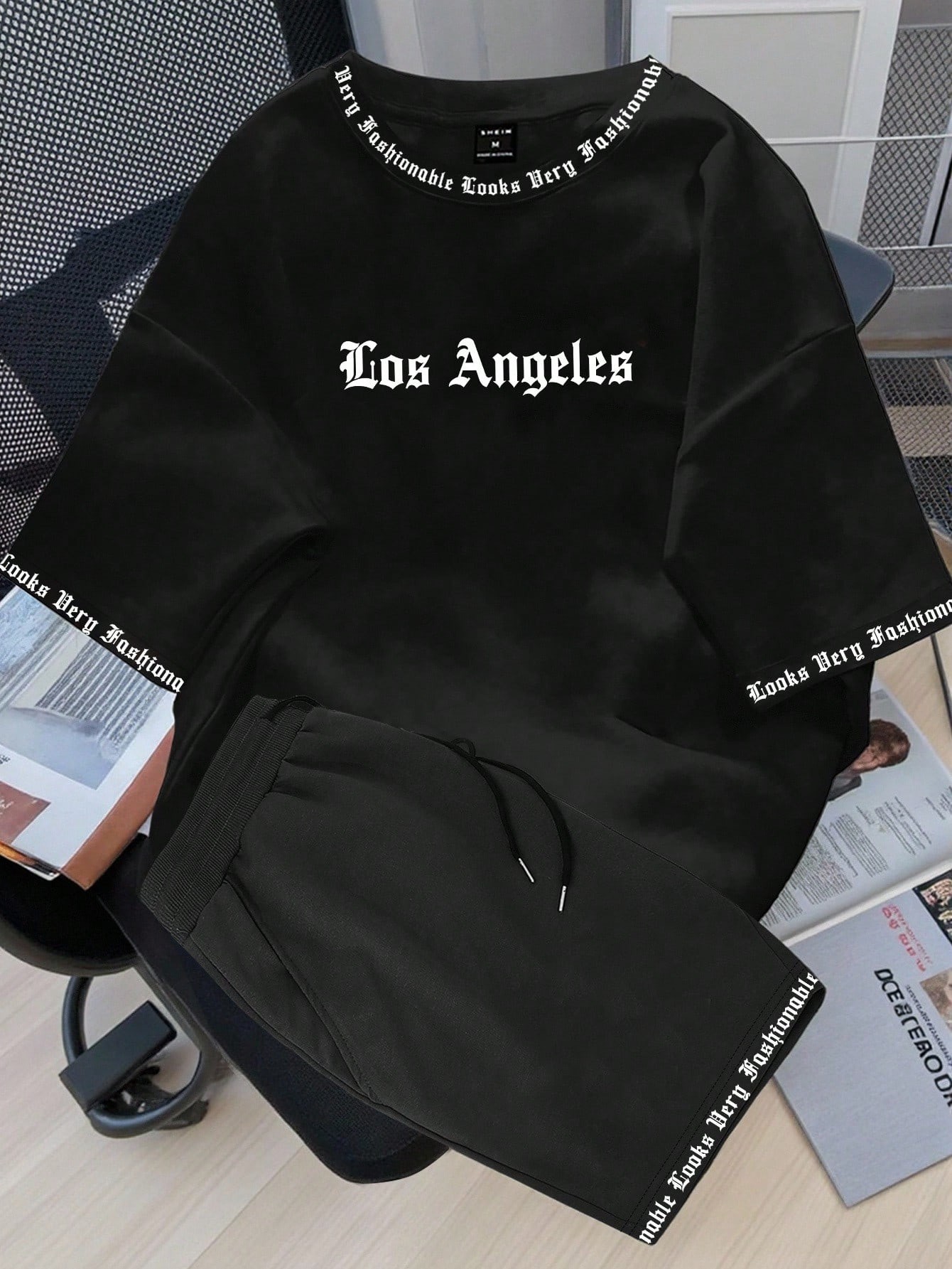 Summer Clothing Shops - 2026 Sommer Herrenanzug mit Buchstabenprint –