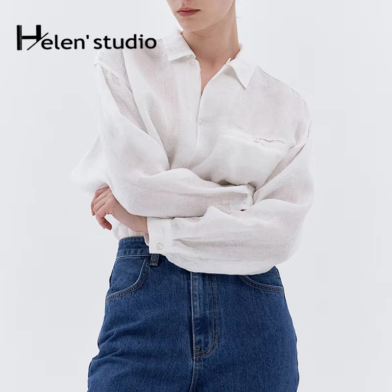 Summer Clothing Pinterest - 100% Leinen Damenblusen und -hemden, Oberteile