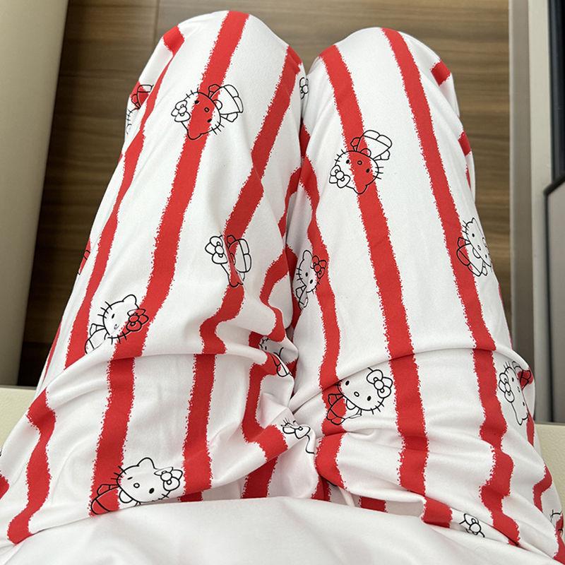 Summer Clothing Y2K - Sanrio Pants Hello Kitty Pyjamahose Damen-Pyjamahose