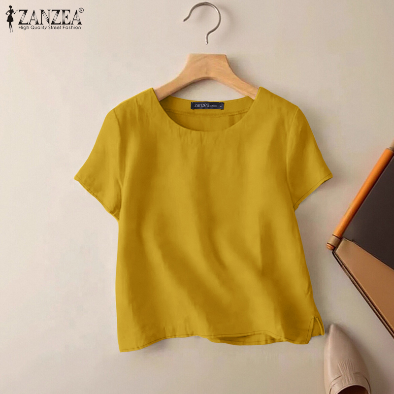 Summer Days Clothing - ZANZEA Sommerliche, lässige Baumwollblusen für Damen,