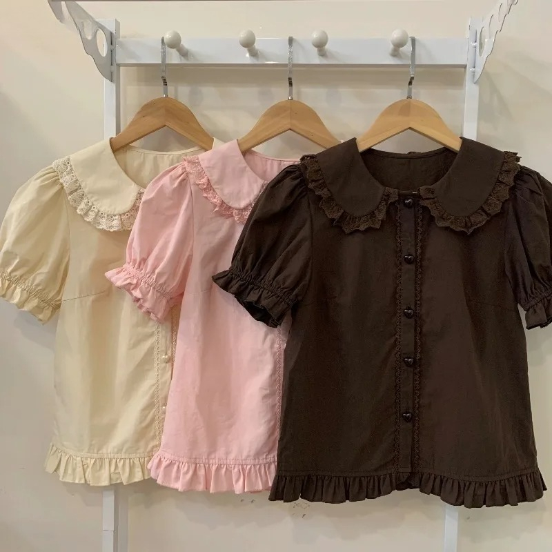Summer Kids Clothing - Sommer Japanische Kawaii Lolita Shirts Frauen