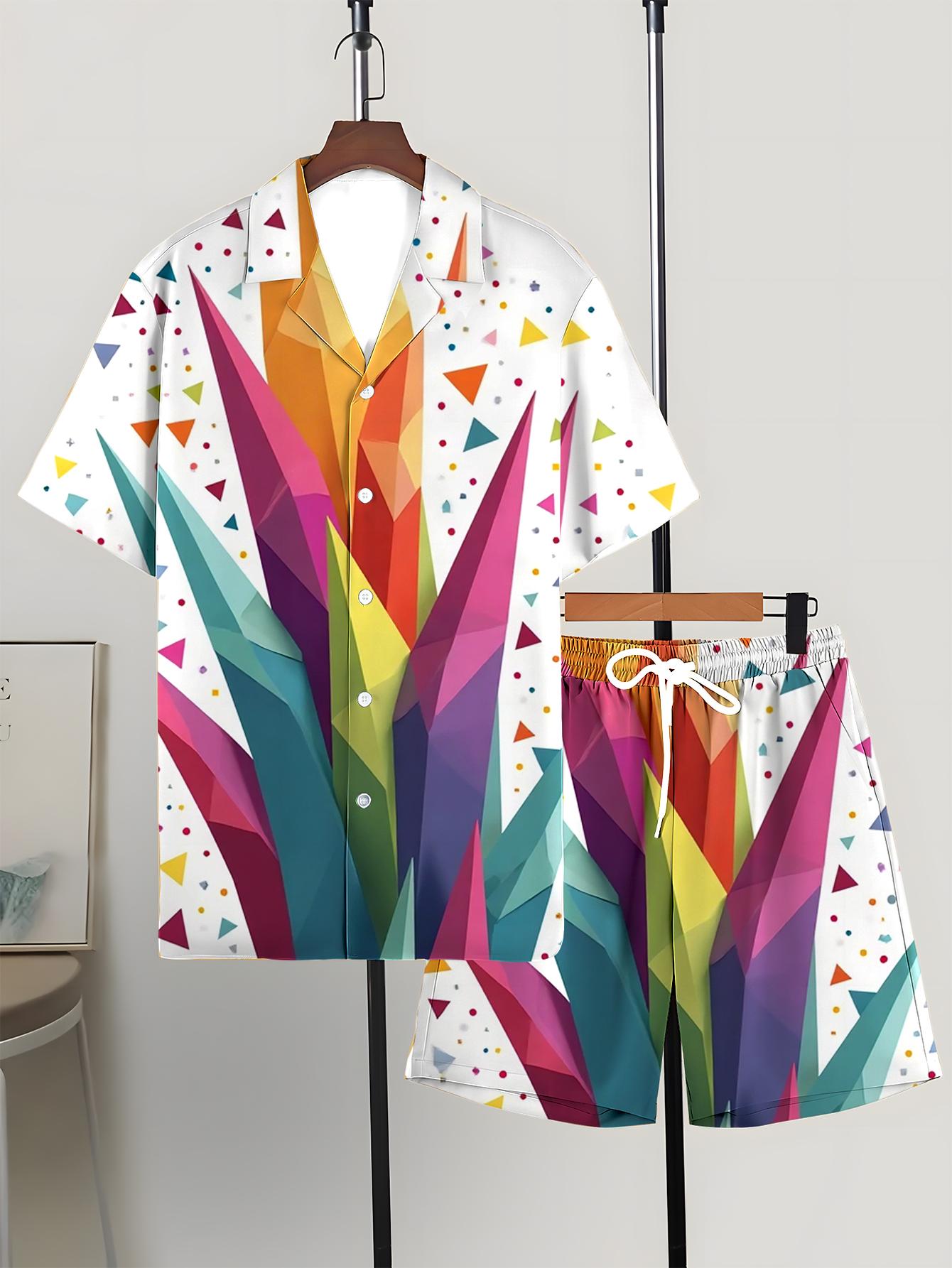 Summer Clothing Drip - Herren-Shirt-Sets 2026 Frühling/Sommer Outfits Zweiteilige Drip-Kleidungssets