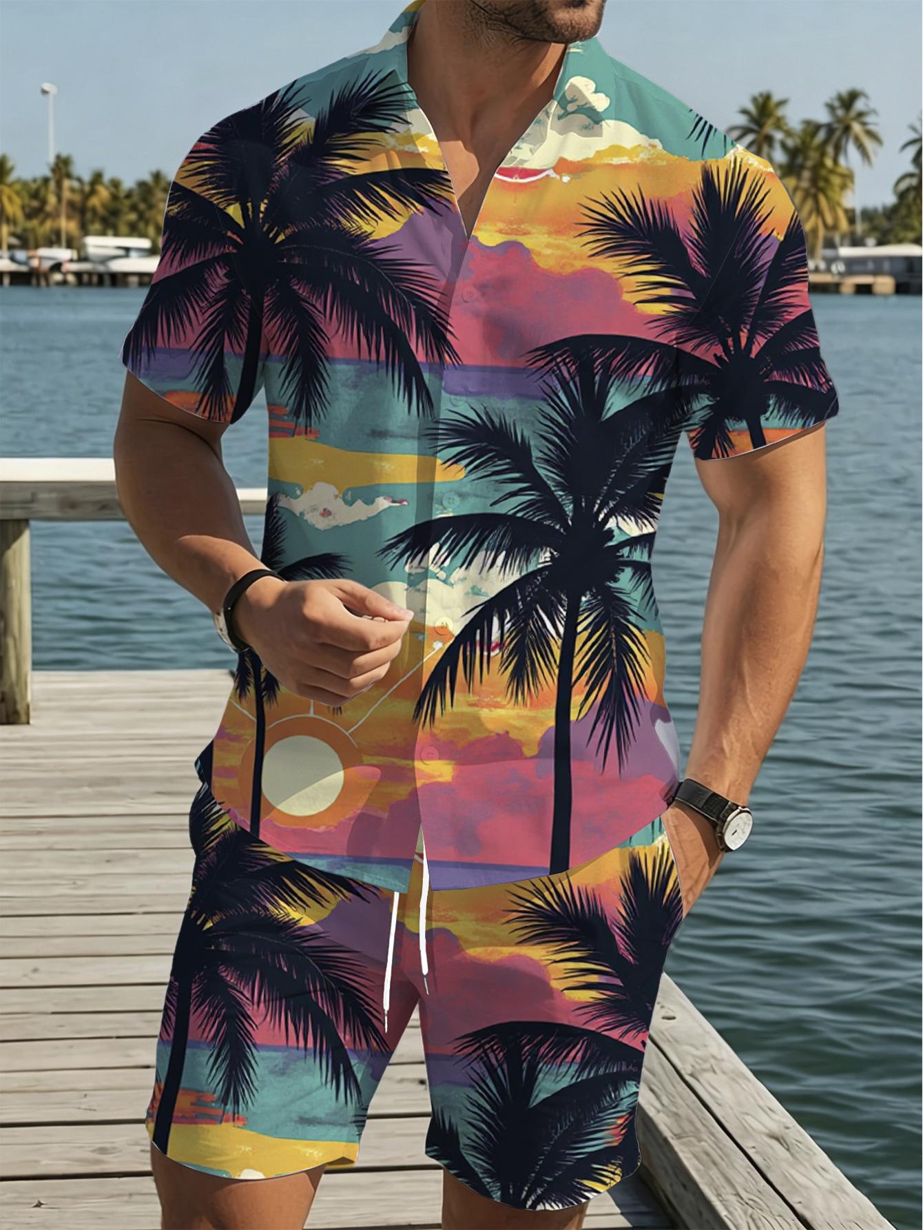 Summer Clothing Drip - Herren-Shirt-Sets 2026 Frühling/Sommer 3D-gedruckter Trainingsanzug Herren