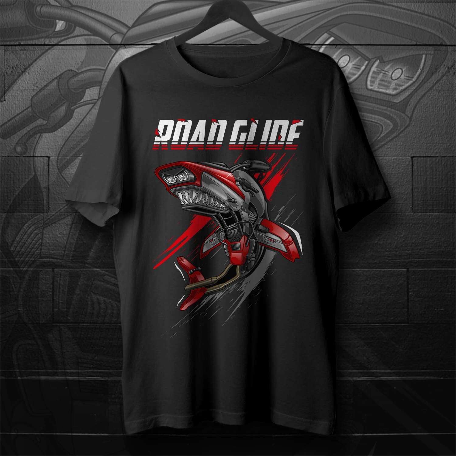 Summer Clothing H&M - H-D Road Glide Motorrad Shark inspiriertes