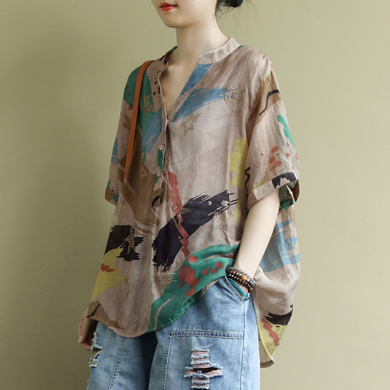 Summer Linen Clothing For Women - Chinesische Vintage-Stil Damen bekleidung Sommer mode