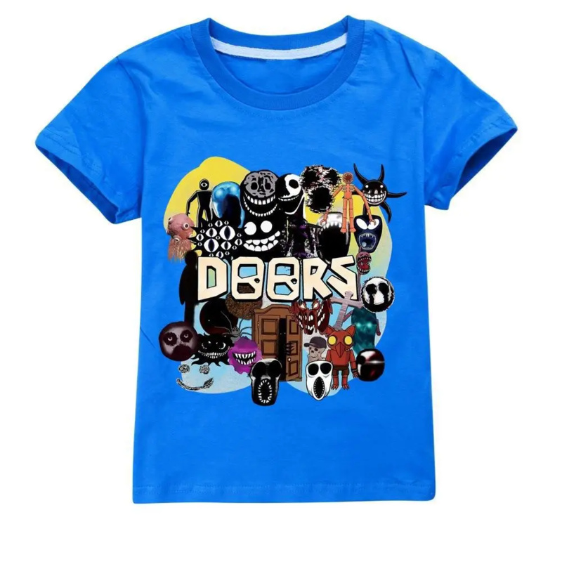 Summer Kids Clothing - AIAI 2025Game Doors Kinder T-Shirts Cartoon