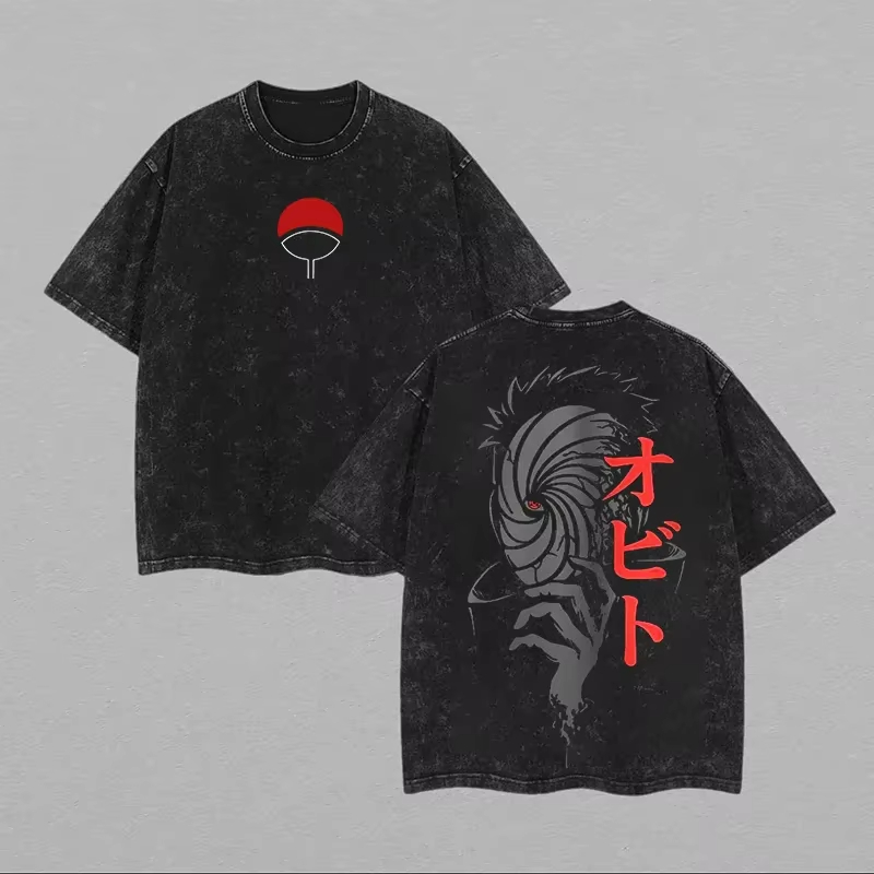 Summer Clothing Shops - Naruto Obito Uchiha T-Shirt mit Maske,