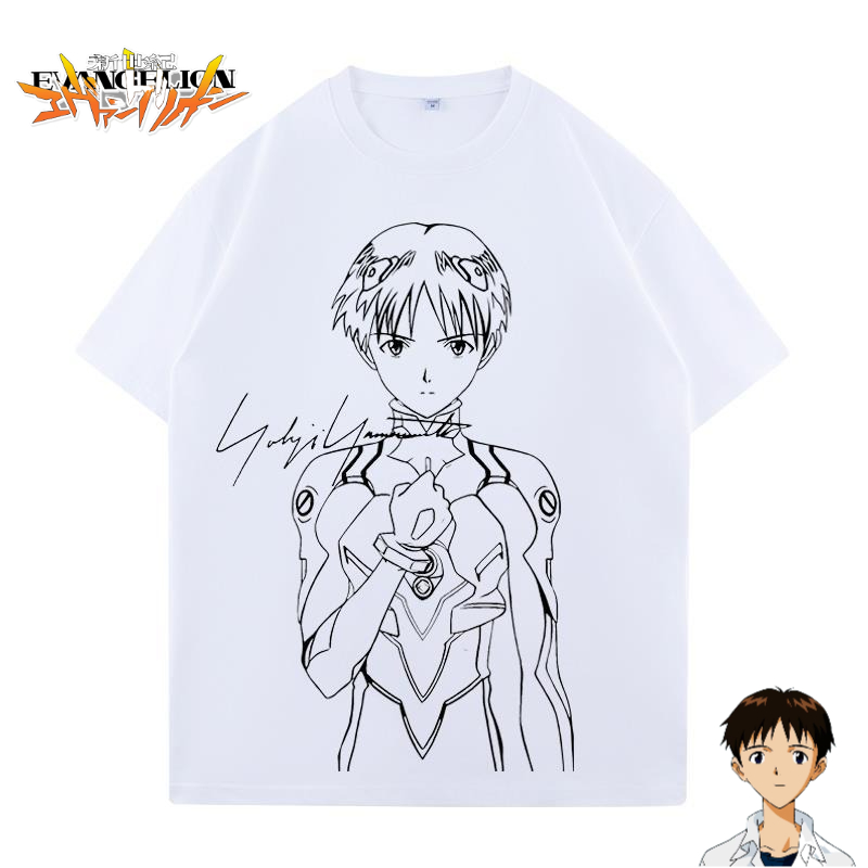 Summer Clothing Styles Men - EVA Ikari Shinji Anime-Cartoon, niedliches, kurzärmliges,