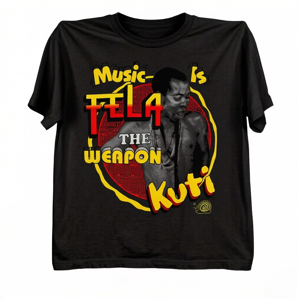 Summer Clothing Drip - Fela Kuti WEISSES T-Shirt Kurzarm Geeignet