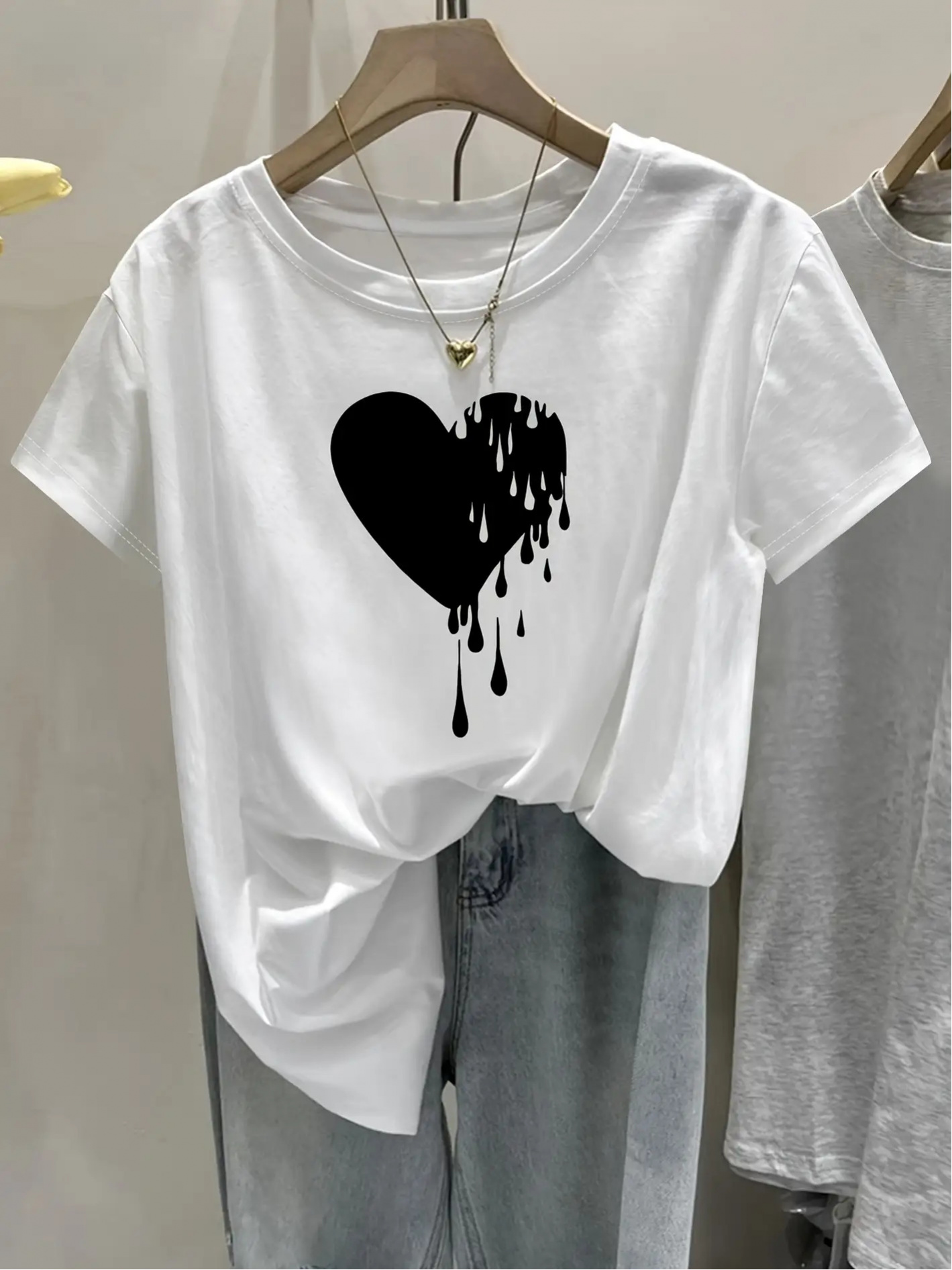 Summer Clothing Drip - 2026 Damen Koreanisch-Japanischer Stil Weiß mit