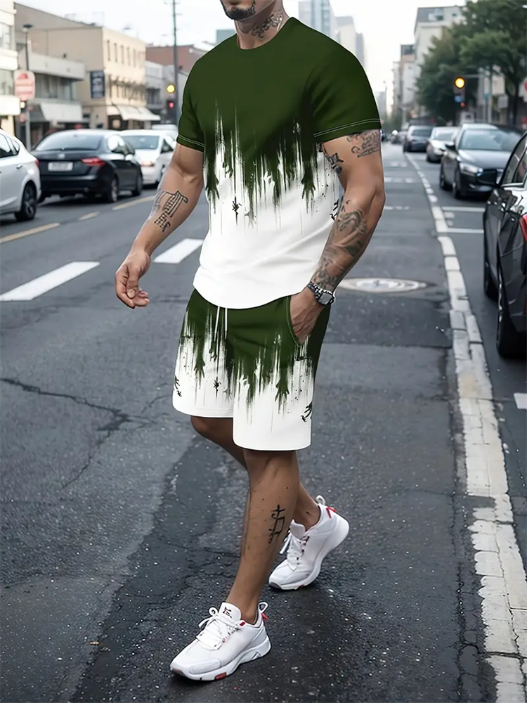 Herren Damen Farbverlauf Textu – Summer Clothing Styles Men Bewertung und Preis