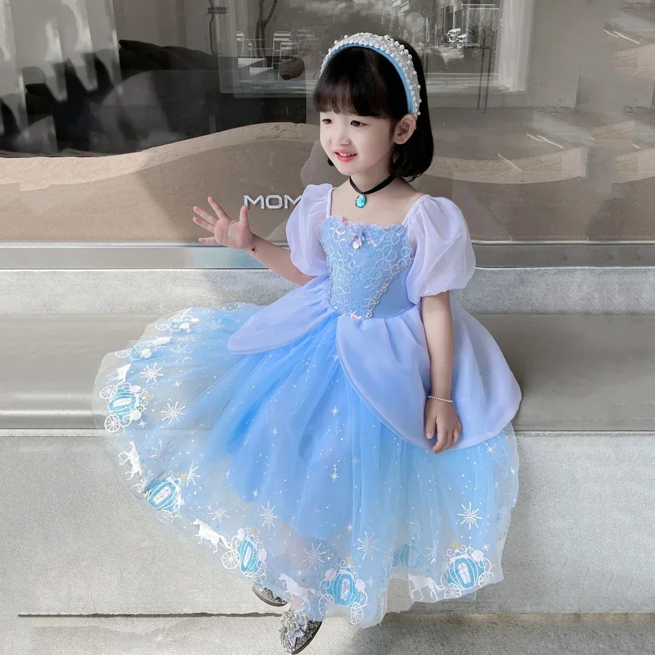 Cinderella Prinzessin Cosplay  – Summer Clothing For Kids Girls Bewertung und Preis
