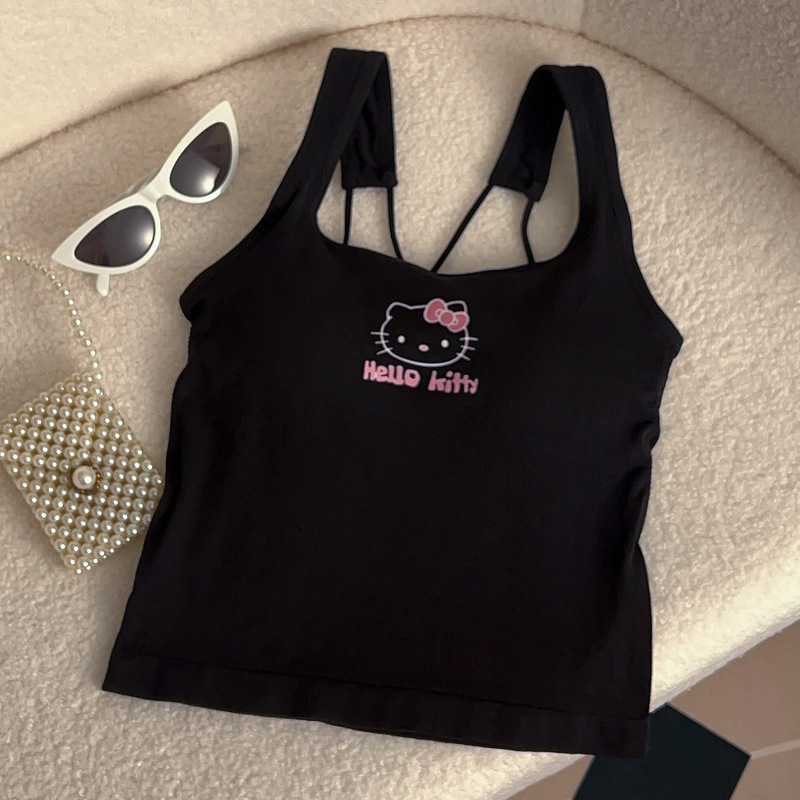 Anime Hello Kitty Mode Damenbe – Summer Clothing Y2K Bewertung und Preis