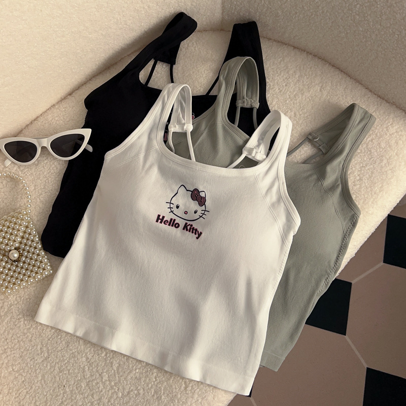 Anime Hello Kitty Mode Damenbe – Summer Clothing Y2K Bewertung und Preis