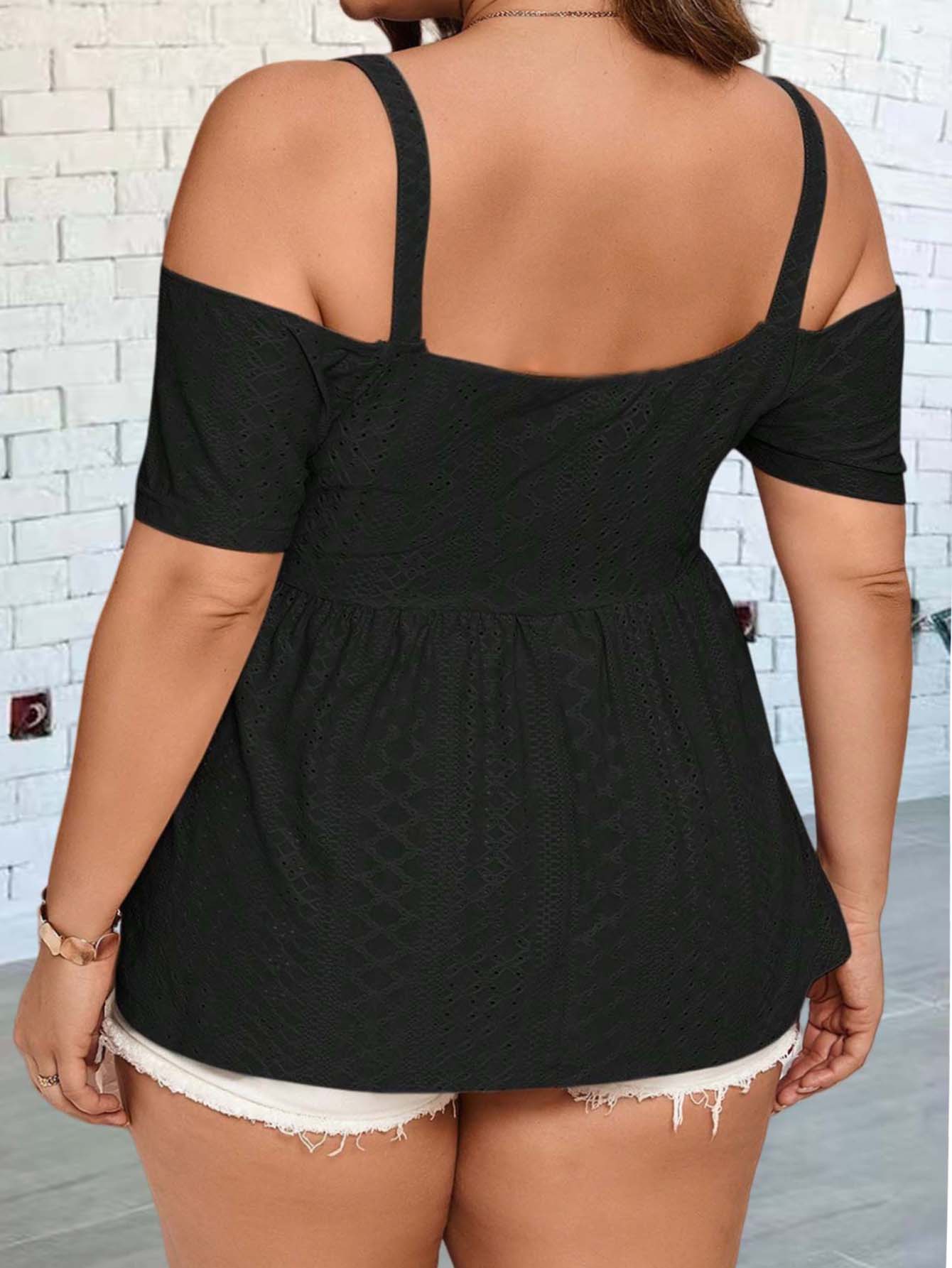 Elegante schulterfreie Weste,  – Summer Clothing For Plus Size Women Bewertung und Preis