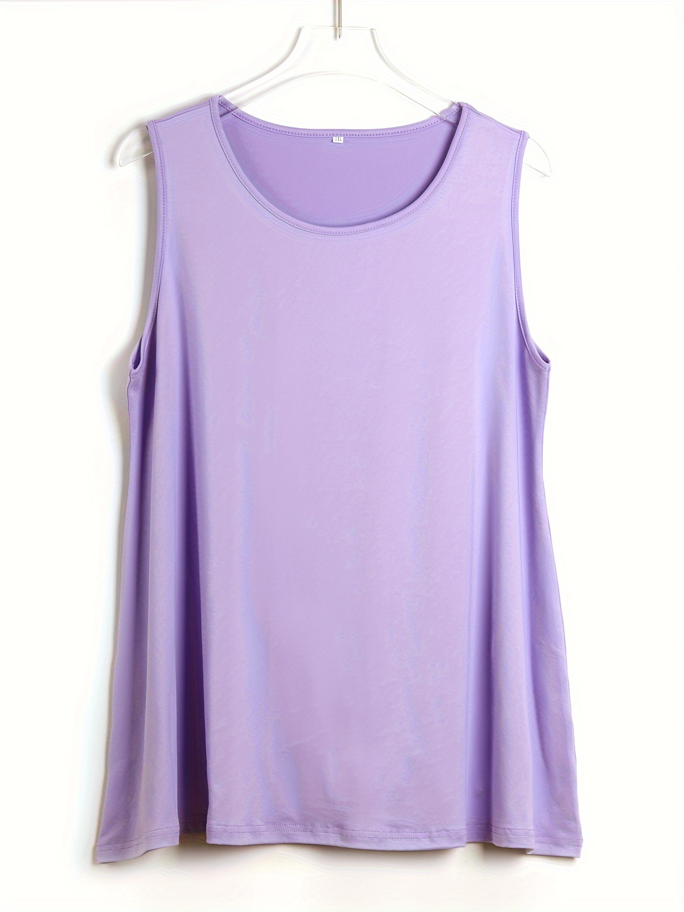 Einfaches, solides Tanktop in  – Summer Clothing For Plus Size Women Bewertung und Preis