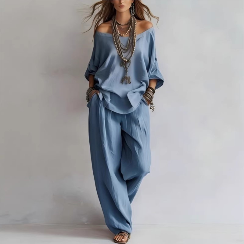Sommer Neues Lässiges Zweiteil – Summer Linen Clothing For Women Bewertung und Preis