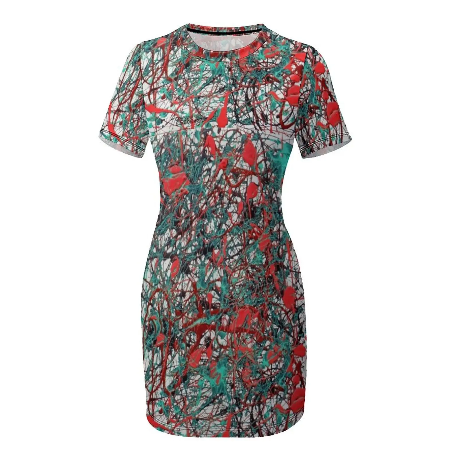 Orange Türkis Drip Abstract Ku – Summer Clothing Drip Bewertung und Preis