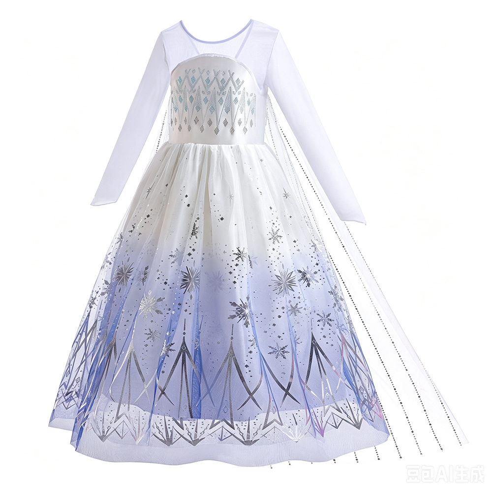 Weiße Elsa-Kleider Mädchen Geb – Summer Clothing For Kids Girls Bewertung und Preis