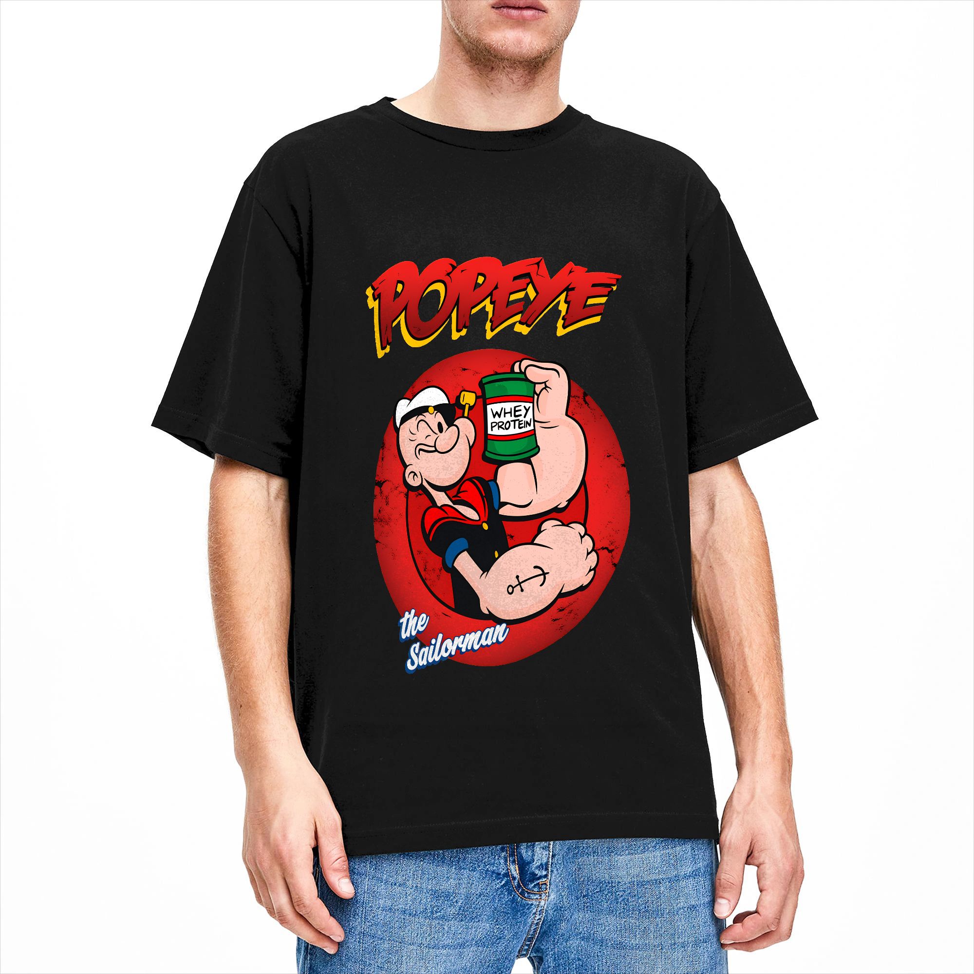 Popeyed the Sailorman T-Shirt  – Summer Clothing Y2K Bewertung und Preis