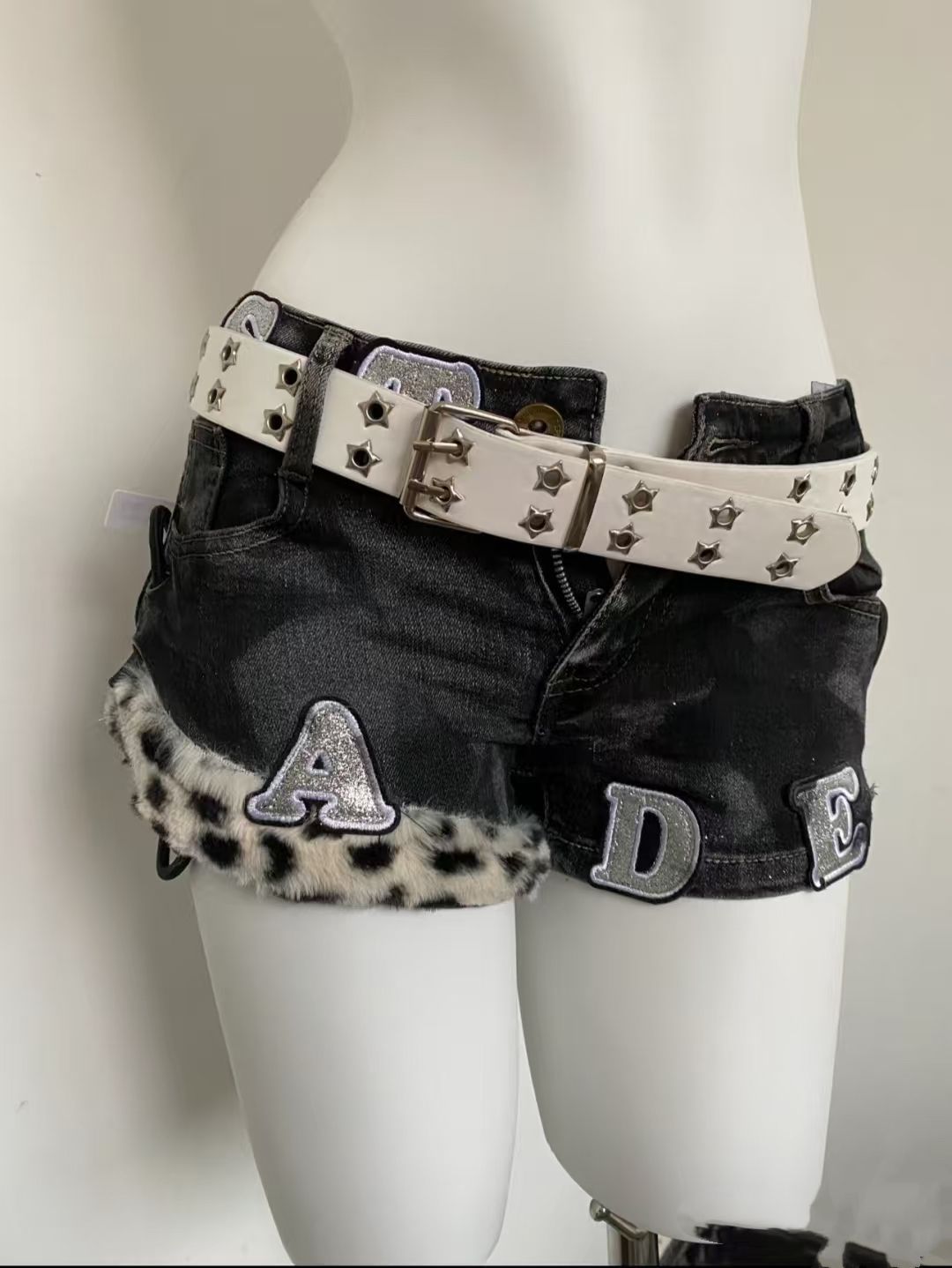 Y2k Gestickte Patch Denim Shor – Summer Clothing Y2K Bewertung und Preis