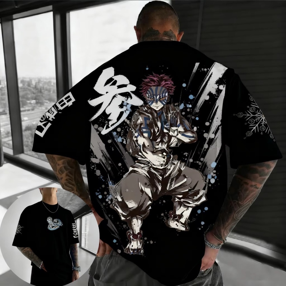 Sommer Übergröße Demon Slayer  – Summer Clothing Styles Men Bewertung und Preis