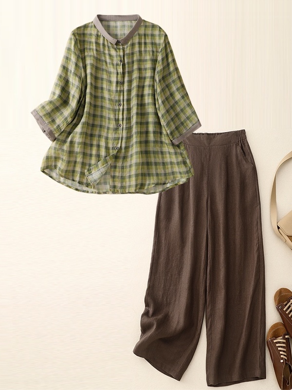 Baumwoll-Leinen-Set Sommer Sli – Summer Clothing Over 60 Bewertung und Preis