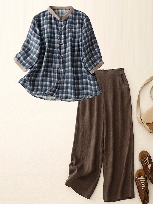 Baumwoll-Leinen-Set Sommer Sli – Summer Clothing Over 60 Bewertung und Preis