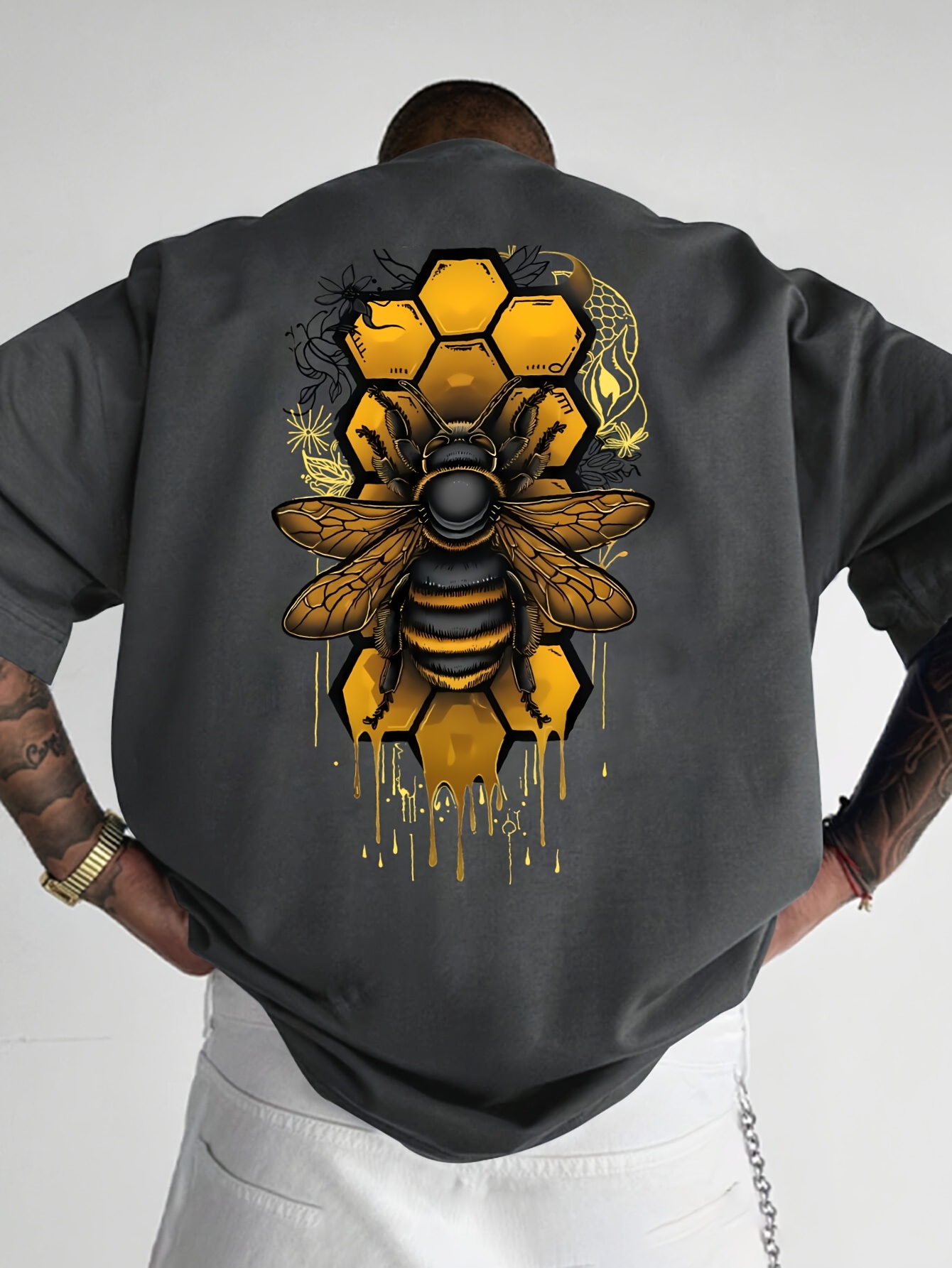 Wabenbienen-Print mit tropfend – Summer Clothing Drip Bewertung und Preis