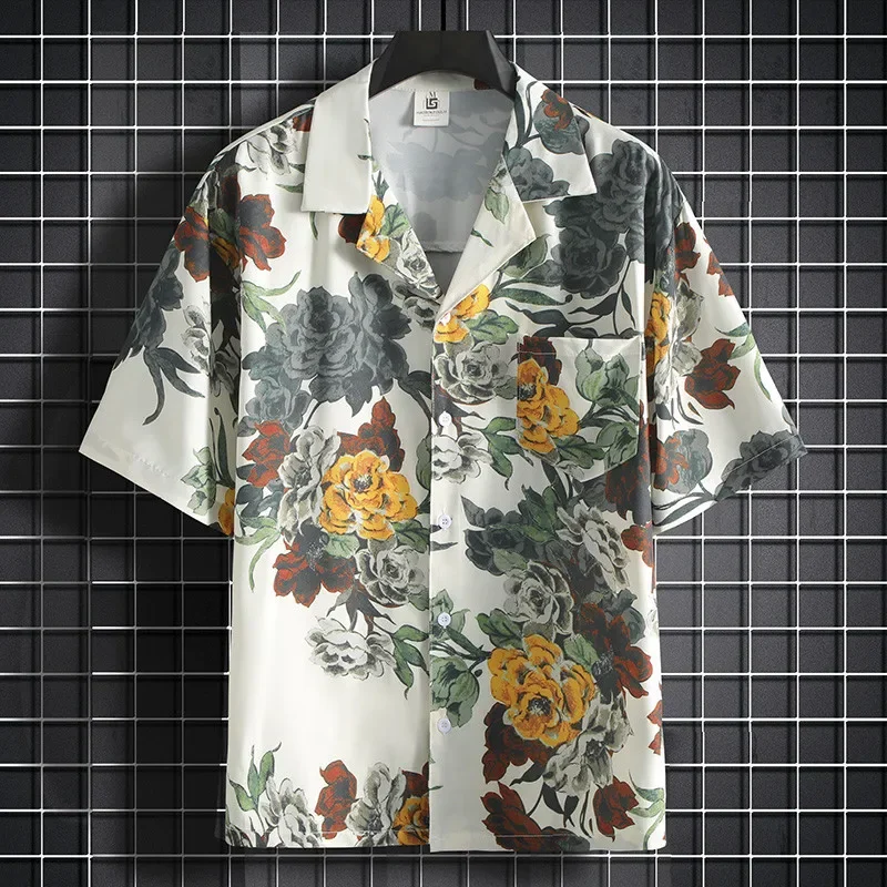 Bedrucktes Hemd, kurzärmeliges – Summer Clothing Styles Men Bewertung und Preis