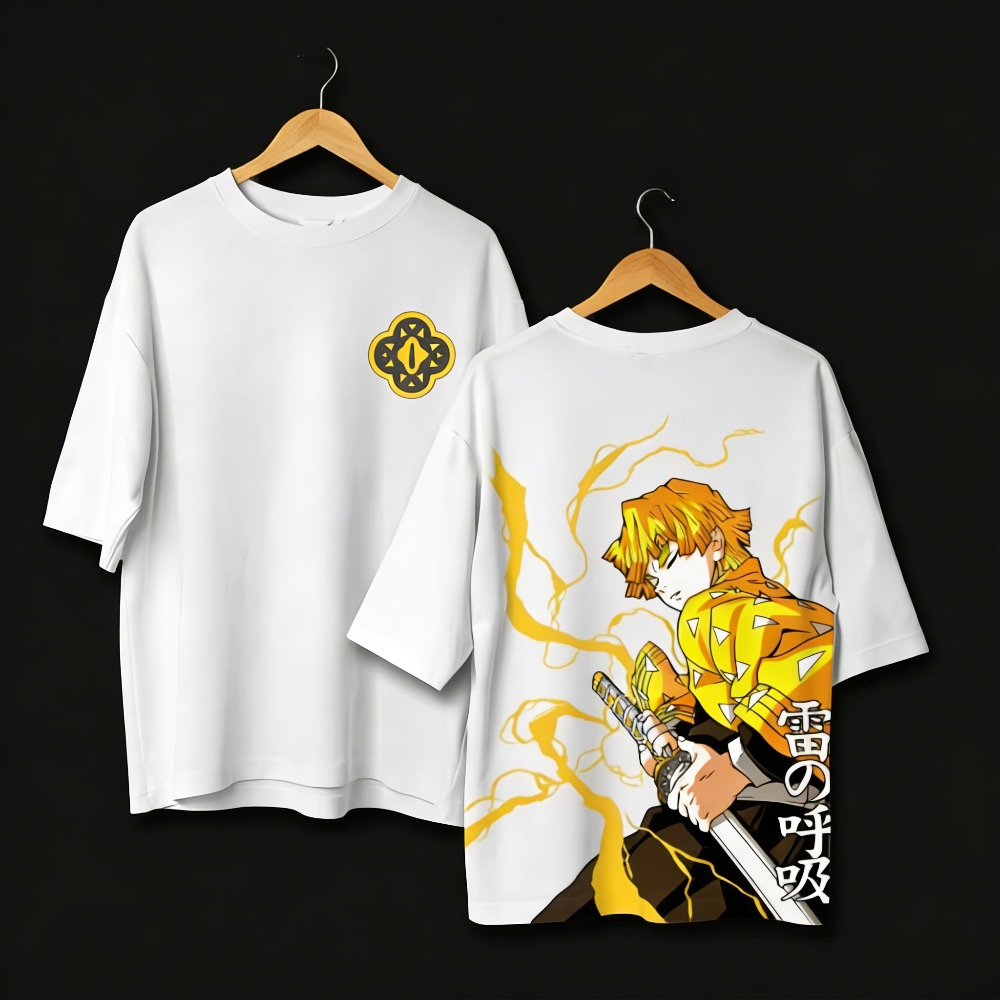 Übergrößes Demon Slayer Anime  – Summer Clothing Styles Men Bewertung und Preis