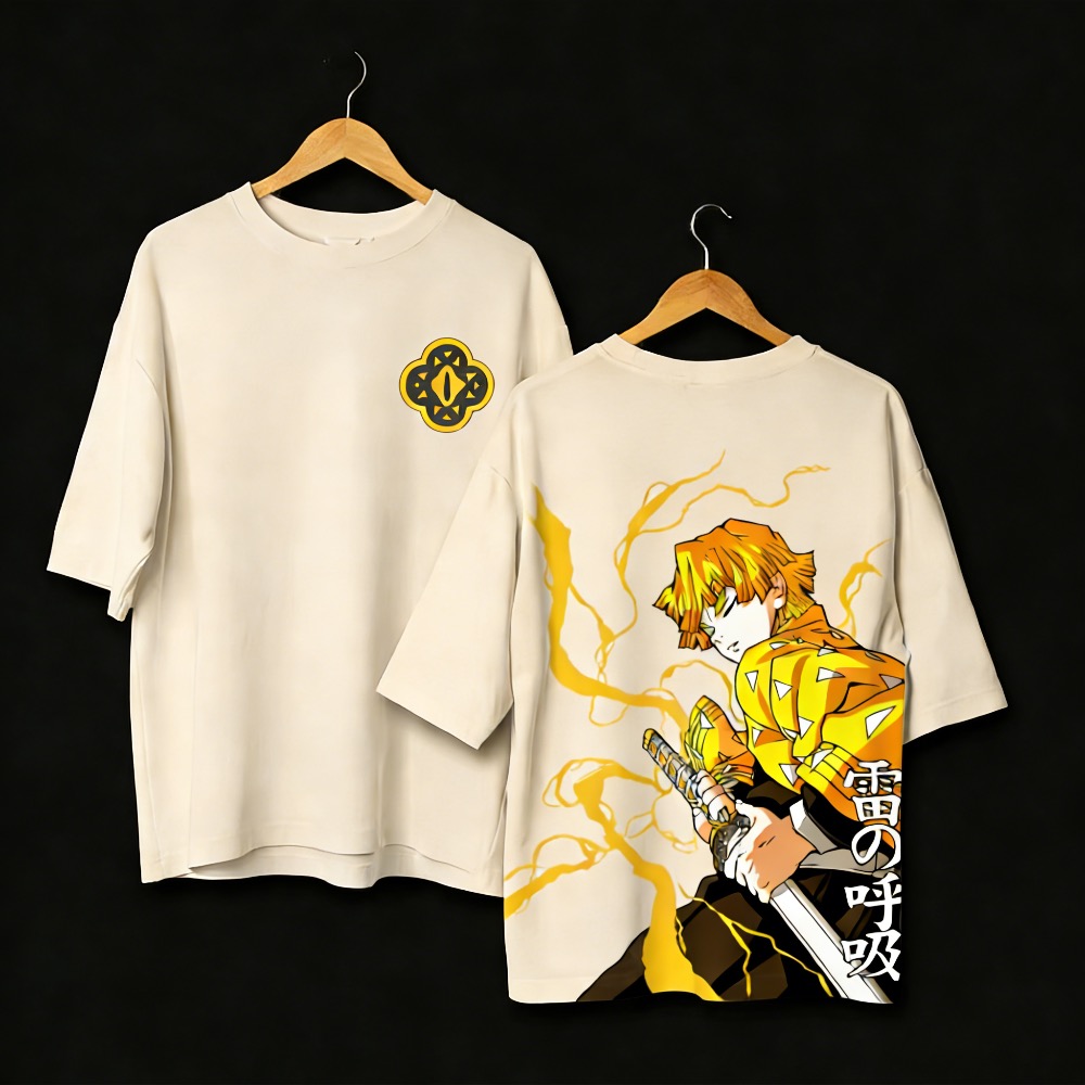 Übergrößes Demon Slayer Anime  – Summer Clothing Styles Men Bewertung und Preis